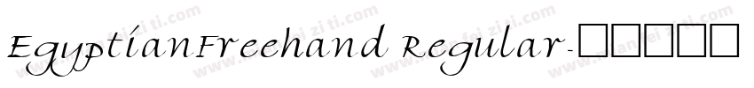EgyptianFreehand Regular字体转换
